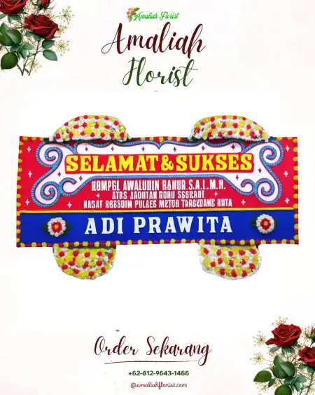 Papan Bunga Ucapan Selamat Rama Puja